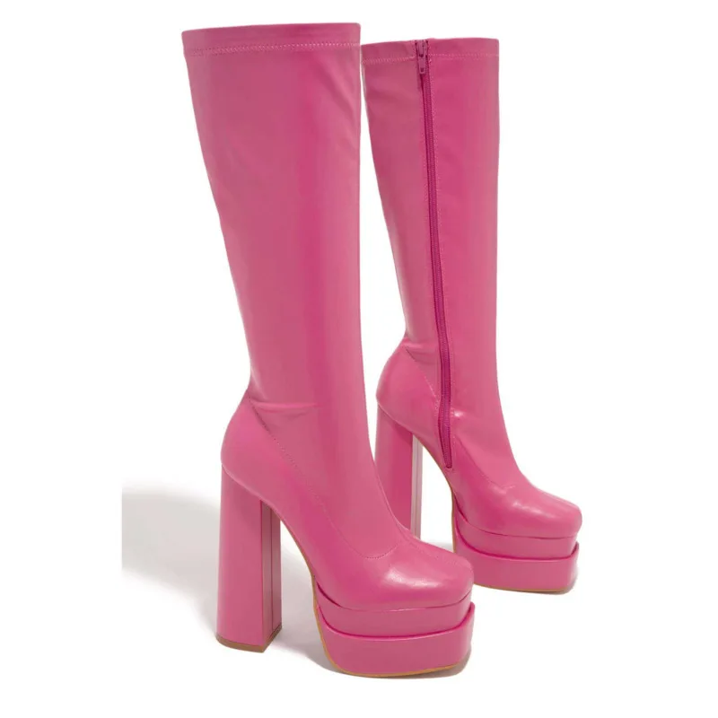 Hot Pink Knee High Boots: A Bold Fashion Statement