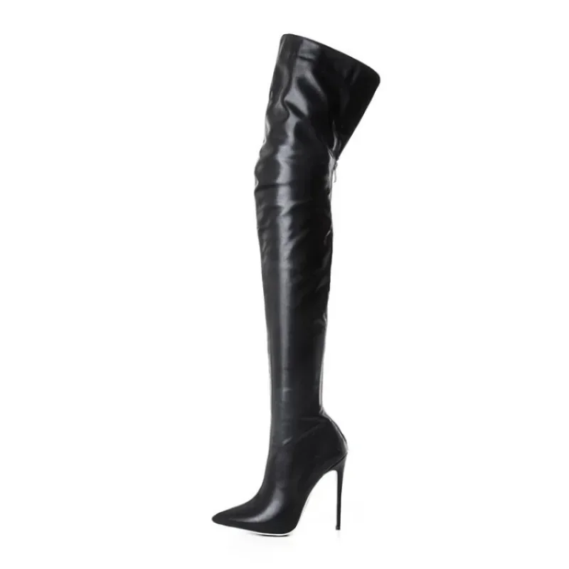 stiletto boots knee high