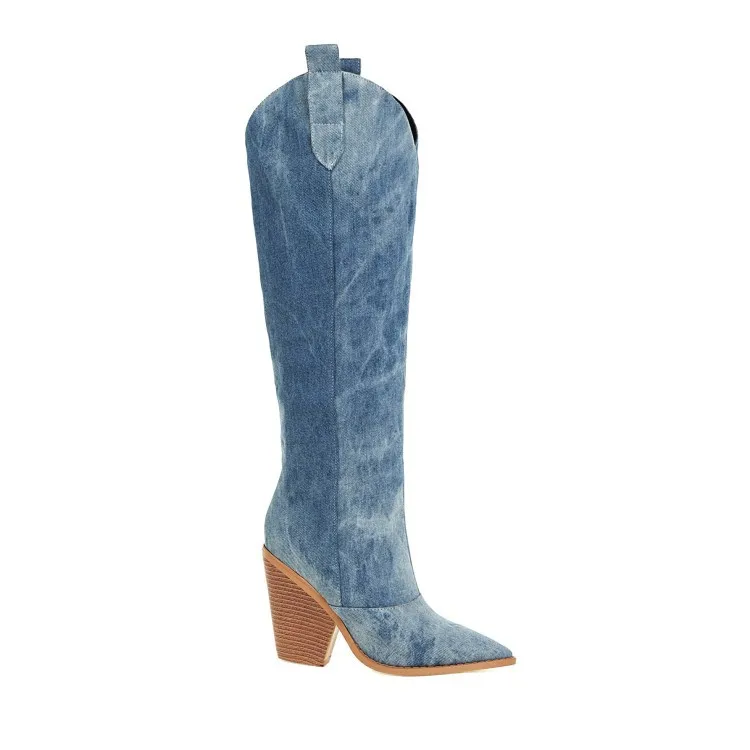 knee high cowboy boots wide calf