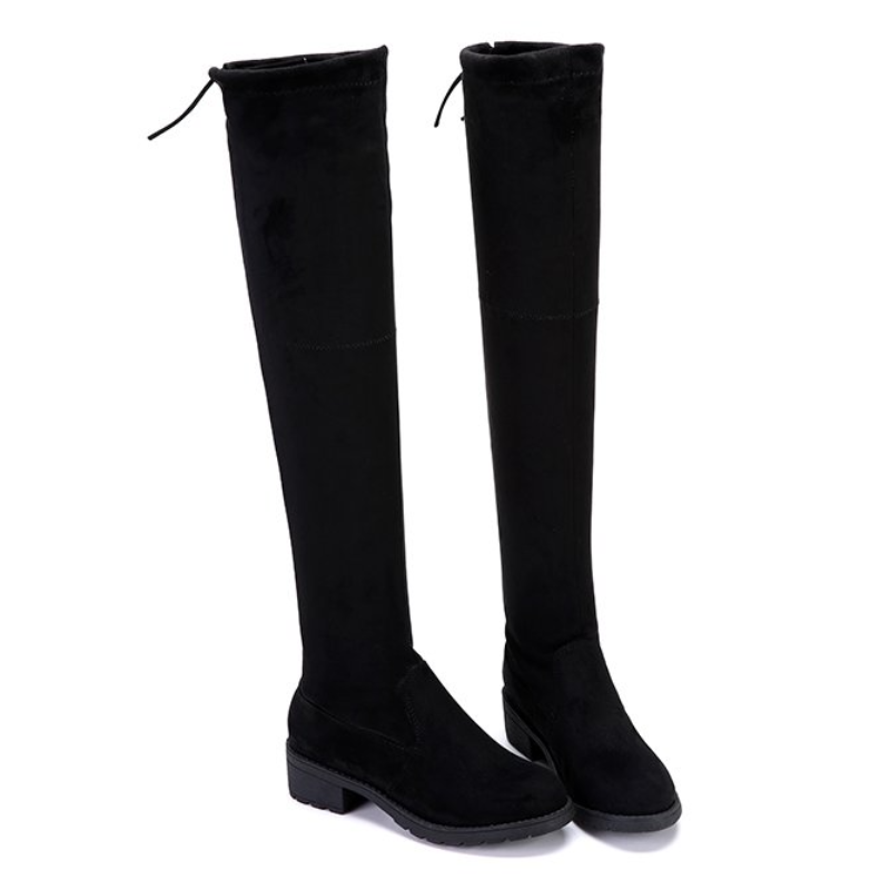 platform boots knee high