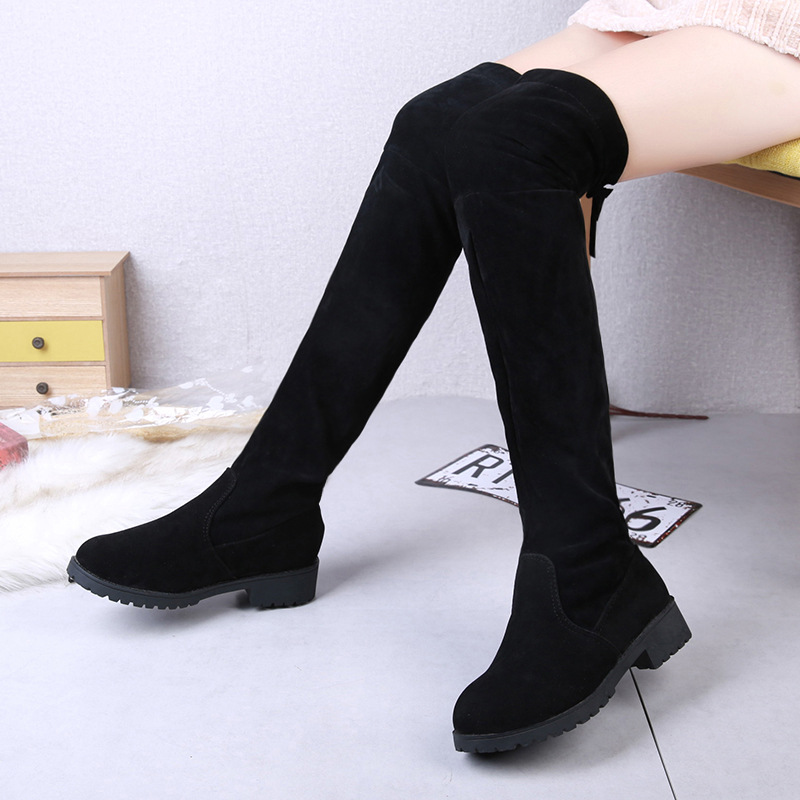 knee high boots black