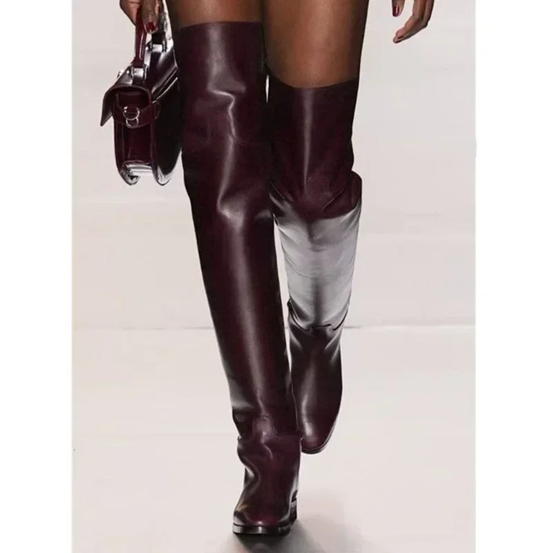 high knee boots wide calf