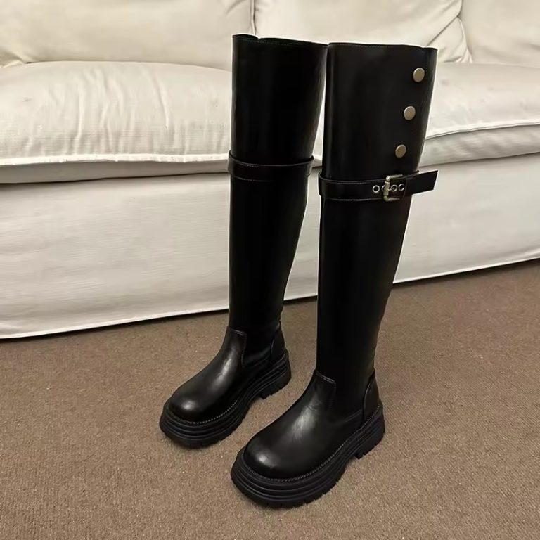 flat boots knee high