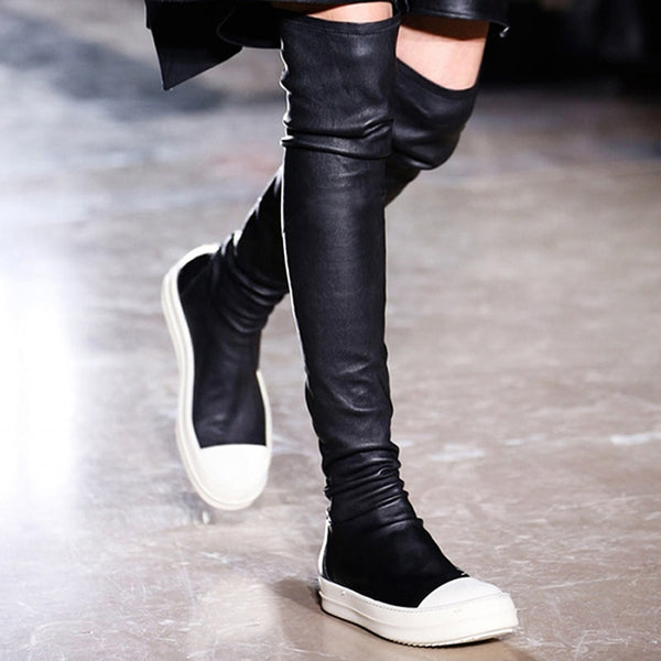 The Allure of Rick Owens Knee High Boots: A Fashion Statement