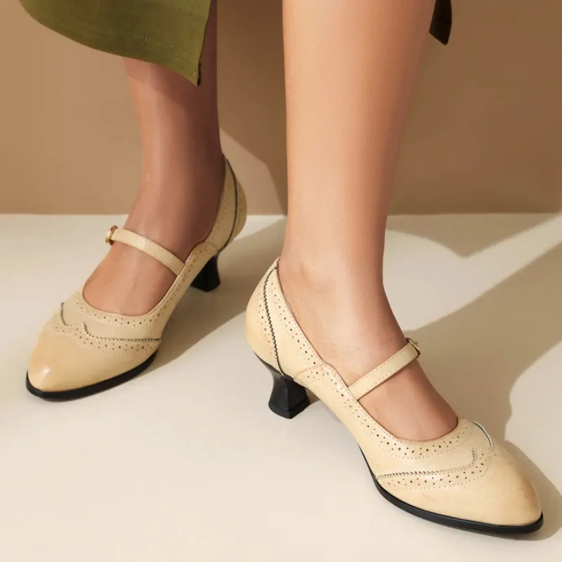 nude mary jane shoes