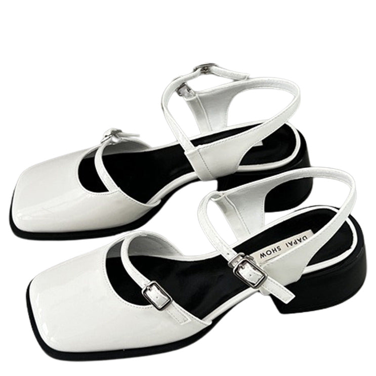 black and white mary jane shoes