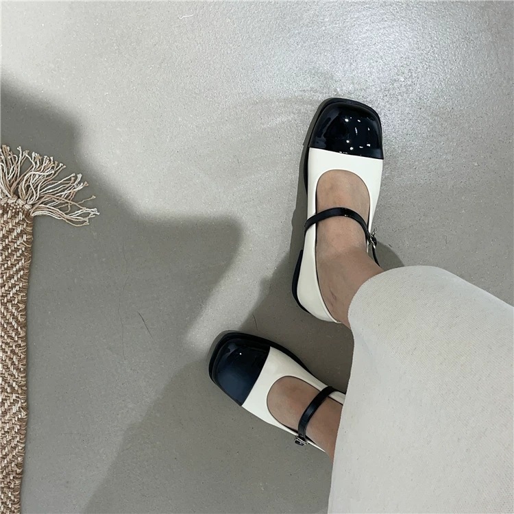 chunky mary jane platform shoes